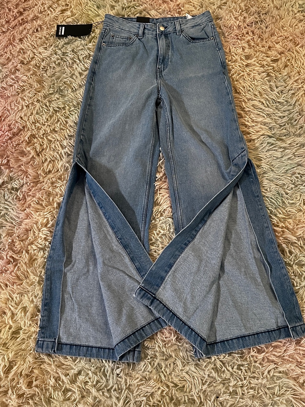 NWT DrDenim Dylan Wide Split Leg Jeans Size 26/30